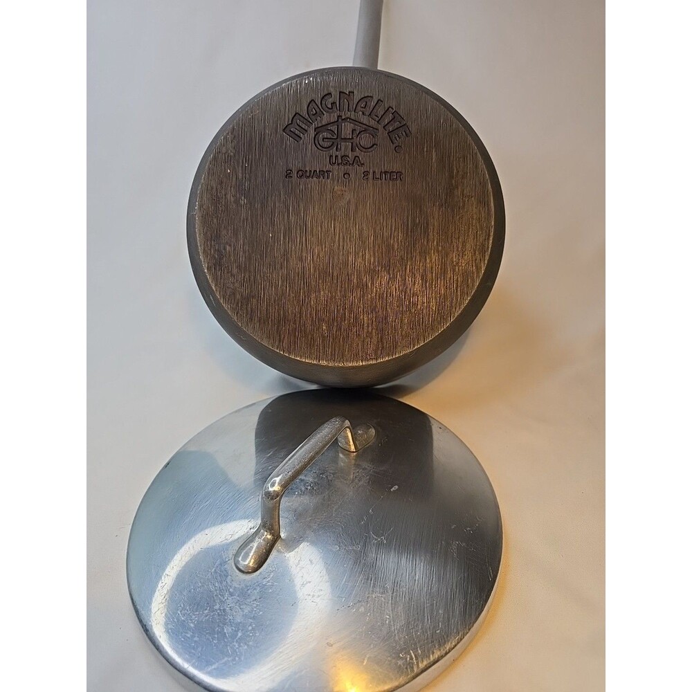Vintage Magnalite GHC 2 Quart 2 Liter Saucepan Pan Pot With Lid Made In USA